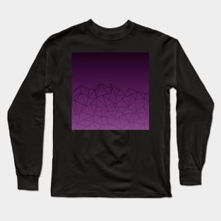 Abstract Ombre Magenta Long Sleeve T-Shirt